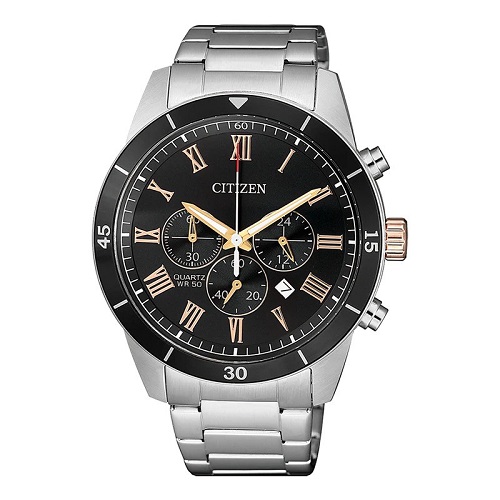 CITIZEN AN8168-51H MEN’S ANALOG MULTI DIAL CHRONOGRAPH BRACELET WATCH - deluxe.com.ng