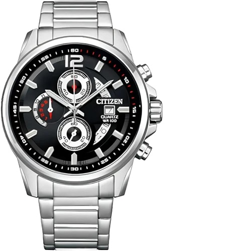 CITIZEN AN3610-55E MEN’S CHRONOGRAPH SILVER BRACELET WATCH - deluxe.com.ng