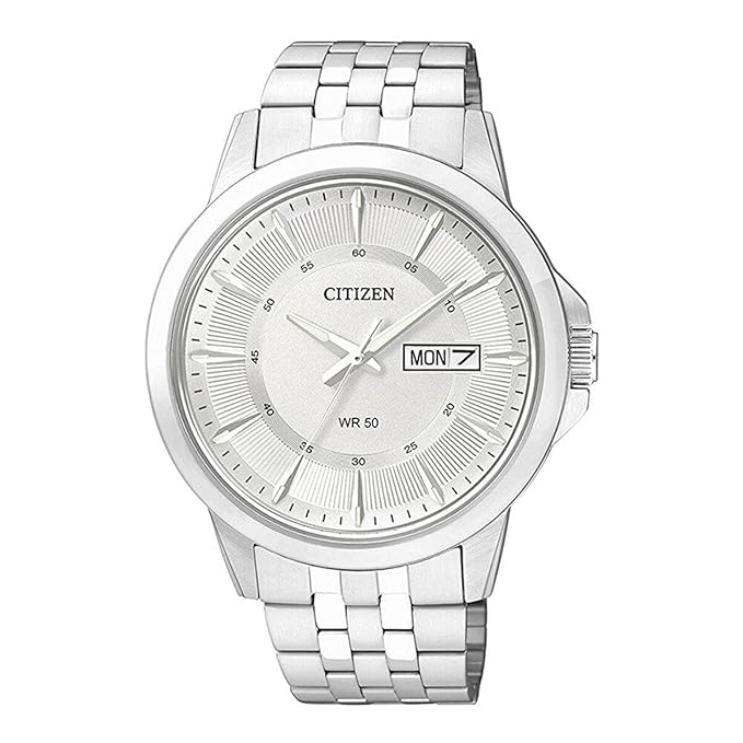 CITIZEN BF2011-51A MEN’S SILVER DIAL SILVER BRACELET QUARTZ DRESS WATCH - deluxe.com.ng