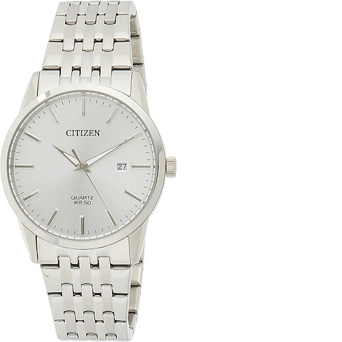 CITIZEN BI5000-87A MEN’S WHITE DIAL QUARTZ BRACELET WATCH - deluxe.com.ng