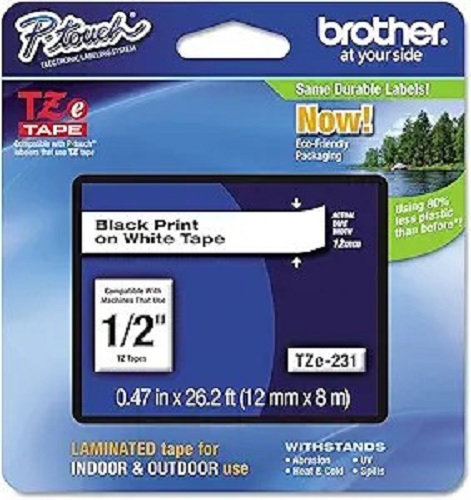 BROTHER LABELING TAPES  TZE-231 - deluxe.com.ng