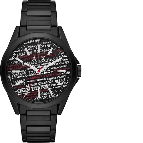 ARMANI EXCHANGE AX2645 MEN’S SILVER-TONE HANDS BLACK BRACELET WATCH - deluxe.com.ng