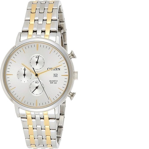 CITIZEN AN3614-54A ANALOG WHITE DIAL MEN’S STEEL WATCH - deluxe.com.ng