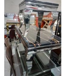 QUALITY DESIGNED BLACK MARBLE CENTER TABLE & SIDE STOOLS - AVAILABLE (MOBIN)