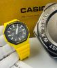 CASIO EXCLUSIVE DESIGNERS WRISTWATCH WITH YELLOW RUBBER HANDS AND BLACK SCREEN (SAWW) - DELUXE.COM.NG