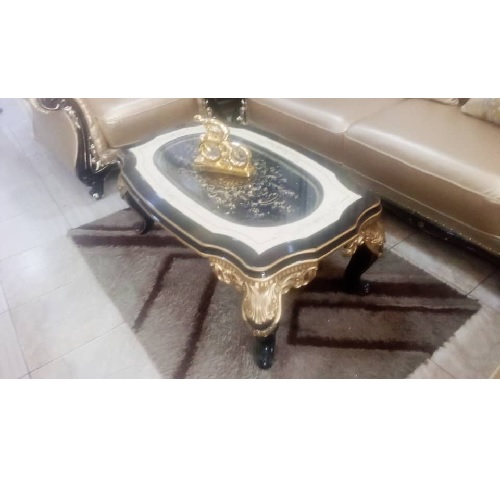 QUALITY DESIGNED  CENTER TABLE WITH 2 SIDE STOOLS (AUSFUR) - deluxe.com.ng