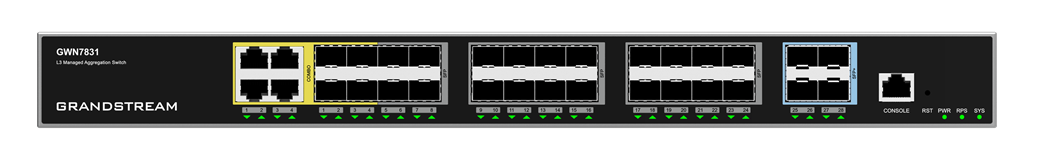 Grandstream GWN7831 28Ports Layer 3 Aggregation Managed Switch 