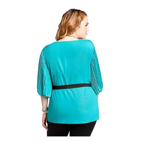 Ink Blue Cold Shoulder Shirt