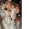 LIGHT BROWN DESIGNED FLOWER POT WITHOUT FLOWER (SWEN) - DELUXE.COM.NG