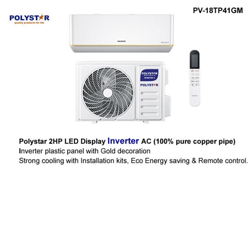 POLYSTAR 2HP INVERTER SPLIT AIR CONDITIONER | PV-18TP41GM - deluxe.com.ng