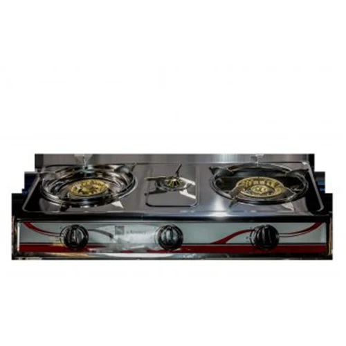 S-307(1) SAISHO STEEL THREE BURNER GAS STOVE - deluxe.com.ng