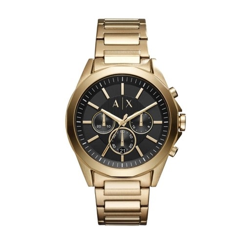 ARMANI EXCHANGE AX2611 MEN’S CHRONOGRAPH GOLD-TONE STAINLESS STEEL WATCH - deluxe.com.ng