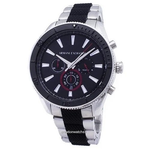 ARMANI EXCHANGE AX1813 MEN’S CHRONOGRAPH TWO-TONE BRACELET WATCH - deluxe.com.ng