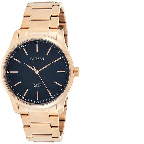 CITIZEN BH5003-51L MEN’S ANALOG QUARTZ BLUE DIAL BRACELET WATCH - deluxe.com.ng