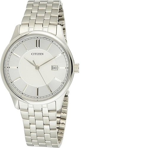 CITIZEN BI1050-56A MEN’S SILVER DIAL SILVER BRACELET QUARTZ DRESS WATCH - deluxe.com.ng