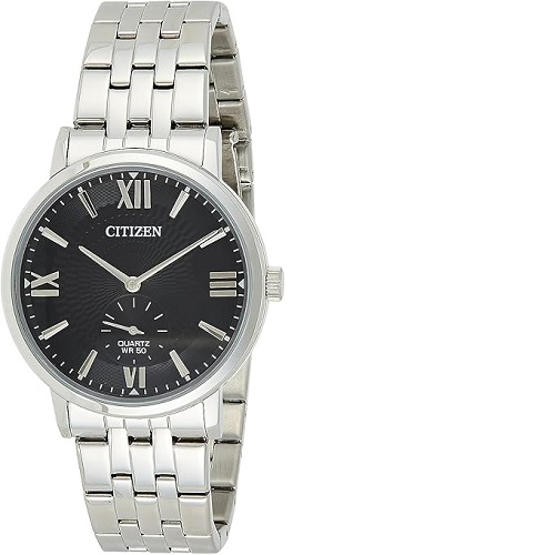 CITIZEN BE9170-72E MEN’S SLEEK BLACK DIAL SILVER BRACELET SMALL WATCH - deluxe.com.ng
