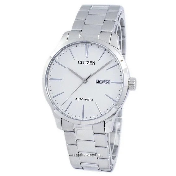 CITIZEN NH8350-83A MEN’S MECHANICAL SILVER BRACELET WATCH - deluxe.com.ng