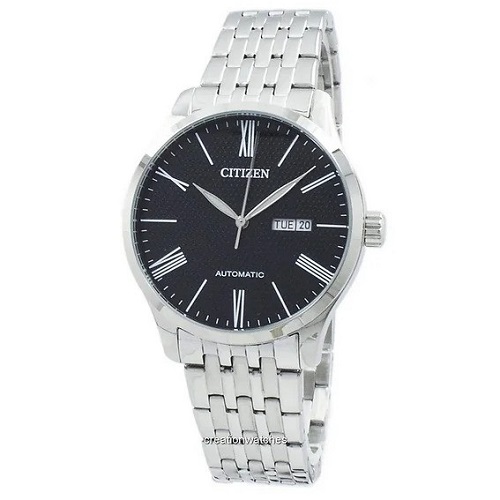 CITIZEN NH8350-59E MEN’S MECHANICAL GUNMETAL BRACELET WATCH - deluxe.com.ng