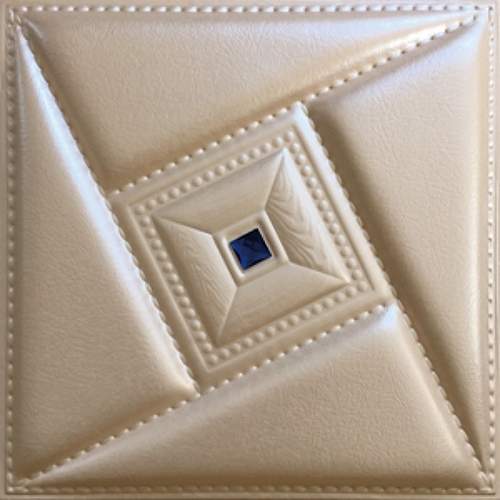 3D BROWN LEATHER WALL PANEL - XK-64