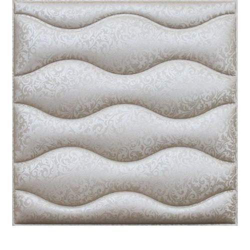 3D BEIGE LEATHER WALL PANEL - XK-16