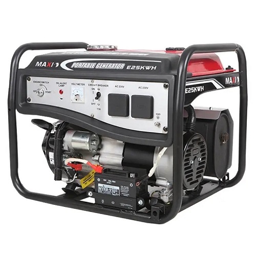 Maxi Generator  MAXIGEN25GKWH (G) 3.1KVA / 2.5KW - (Key + Wheels & Handle) - deluxe.com.ng