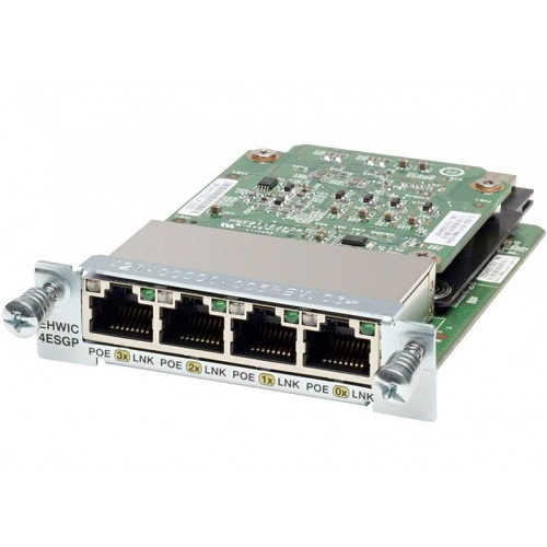 FOUR PORT 10/100/1000 ETHEMET SWITCH INTERFACE CARD W/PoE - deluxe.com.ng