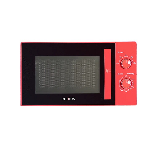 NEXUS NX-9201 BLACK AND RED 20L MIRCOWAVE WITH GRILL - deluxe.com.ng