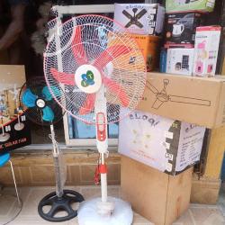 FST GROUP 18 Inches RECHARGEABLE FAN WITH SOLAR PANEL 300B - deluxe.com.ng