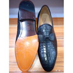 JOHN FOSTER CORPORATE PATTERNED MEN SHOE|BLACK(AVAILABLE IN ALL SIZEES)