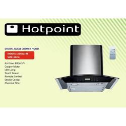 HOTPOINT DIGITAL GLASS COOKER HOOD|A166/198