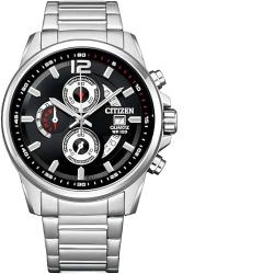 CITIZEN AN3690-56E MEN’S ECO-DRIVE CHRONOGRAPH SILVER TONE WATCH - deluxe.com.ng