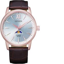 CITIZEN AK5003-05A QUARTZ MEN’S MOON PHASE ELEGANT LEATHER WATCH- deluxe.com.ng