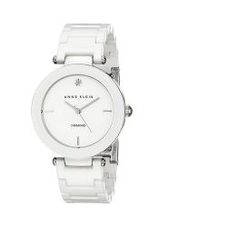 ANNE KLEIN AK/1019WTWT WOMEN’S DIAMOND-ACCENTED WATCH WITH CERAMIC BRACELET - deluxe.com.ng