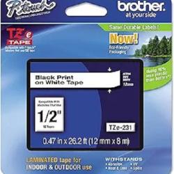 BROTHER LABELING TAPES  TZE-231 - deluxe.com.ng