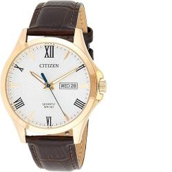 CITIZEN BF2023-01A MEN’S BROWN LEATHER CLASSIC WATCH - deluxe.com.ng