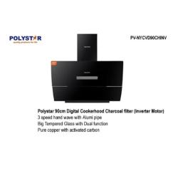 Polystar 90cm Cooker Hood with Digital Touch Display | PV-NYCVD90CHINV - deluxe.com.ng
