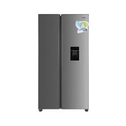 BRUHM 521 LITRES BLACK GLASS DOOR SIDE BY SIDE REFRIGERATOR | BFX-529ENG - deluxe.com.ng