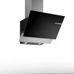 Bosch Series 4, Wall-Mounted Cooker Hood, 60 Cm, Clear Glass Black Printed DWK66AJ60M - deluxe.com.ng