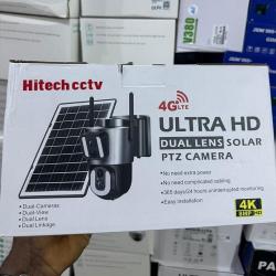 HITECH CCTV 4GLTE ULTRA HD DUAL LENS SOLAR PTZ CAMERA