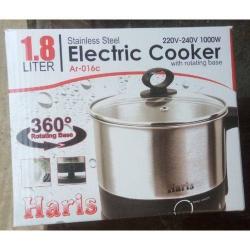 Haris | 1.8L Mini Stainless Steel Electric Cooking Pot Rapid Noodles Cooker- deluxe.com.ng