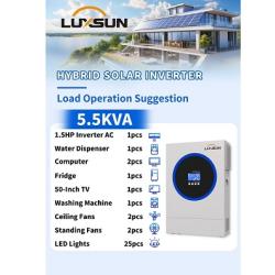 Luxsun 5.5KVA 48V Hybrid Solar Inverter – 120A MPPT