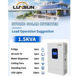 Luxsun 1.5KVA 12V Hybrid Solar Inverter – 100A MPPT