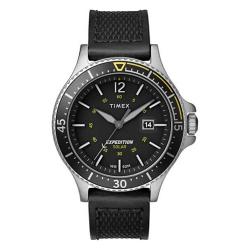 TIMEX T4B149 MEN’S EXPEDITION RANGER SOLAR BLACK LEATHER WATCH