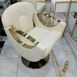 CREAM SALON ROTATIONAL CHURCH WITH ROUND GOLDEN BASE & GOLDEN ARM (BLEIN)