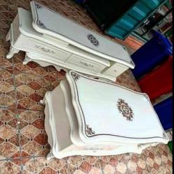 ROYAL WHITE CENTER TABLE & TV STAND (OFU)