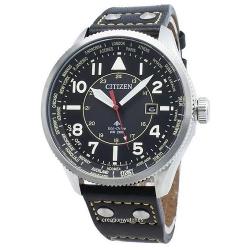 CITIZEN BX1010-02E MEN’S ECO-DRIVE PROMASTER SKY WORLD TIME LEATHER WATCH - deluxe.com.ng