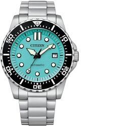 CITIZEN NJ0170-83X MEN’S URBAN AUTOMATIC AQUA BLUE DIAL STAINLESS STEEL SPORTS WATCH - deluxe.com.ng