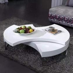 QUALITY DESIGNED WHITE CENTER TABLE -AVAILABLE (ZIDFU) - deluxe.com.ng