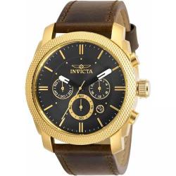 INVICTA 29798 MEN’S AVIATOR QUARTZ MULTIFUNCTION BROWN LEATHER WATCH