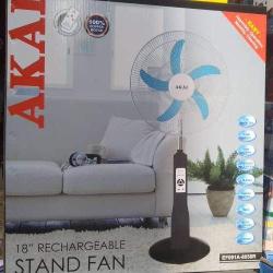 AKAI 18 INCHES RECHARGEABLE STANDING FAN- DELUXE.COM.NG